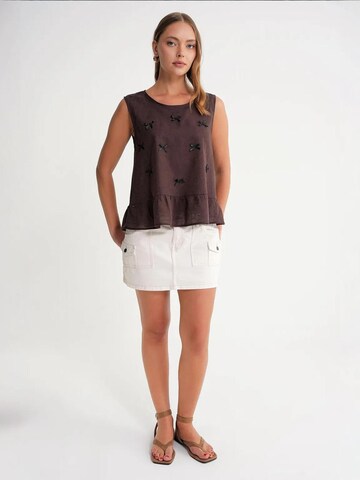 MixRay - Blusa em castanho