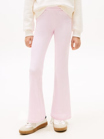 évasé Leggings TOMMY HILFIGER en rose : devant