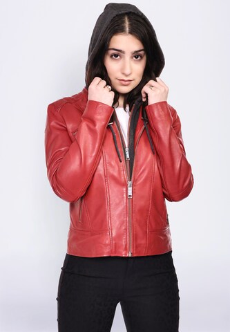 Maze Between-Season Jacket ' Mico ' in Red: front