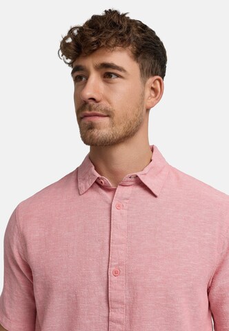 INDICODE JEANS Regular Fit Hemd ' Lino ' in Pink