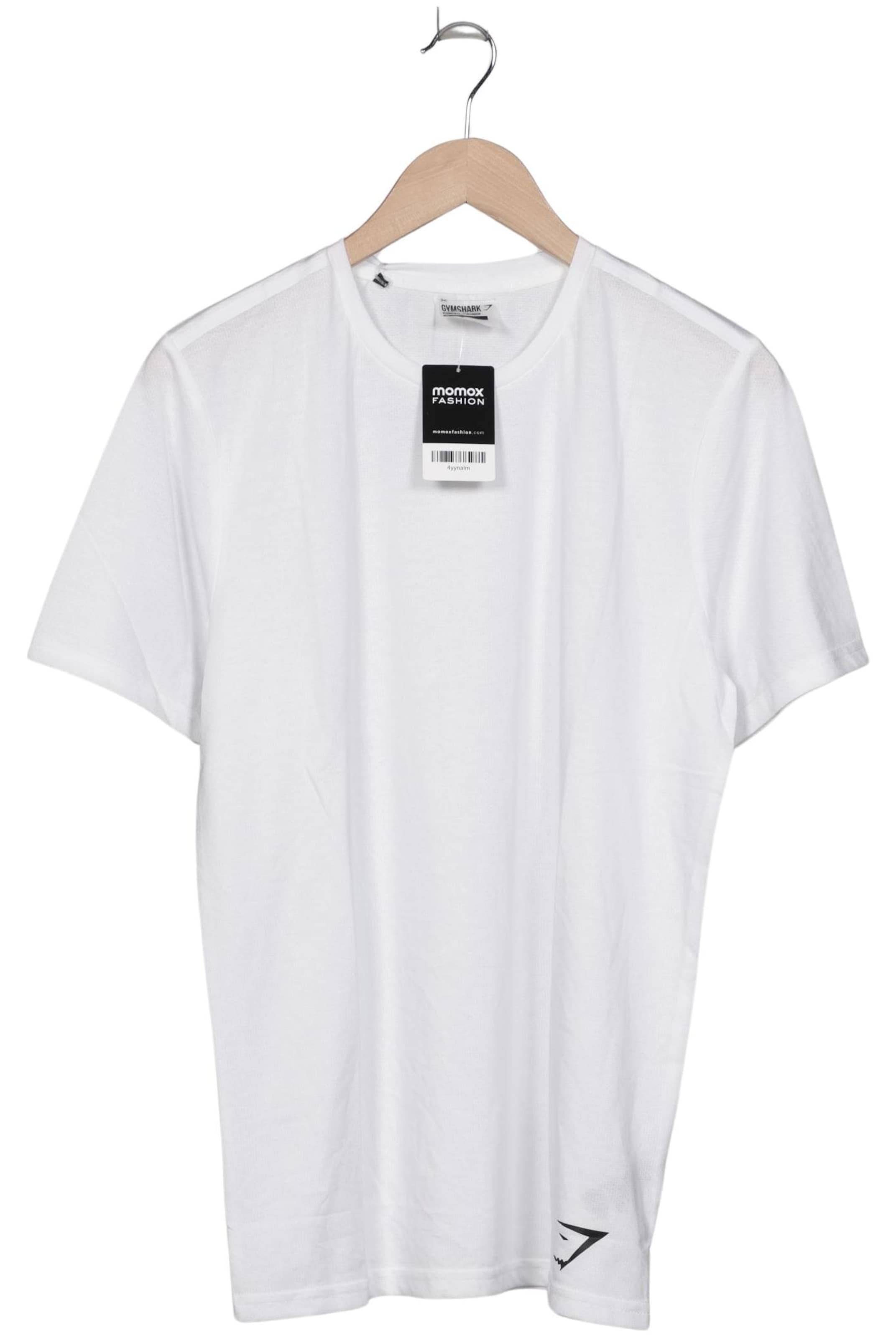GYMSHARK Shirt in M in White: front