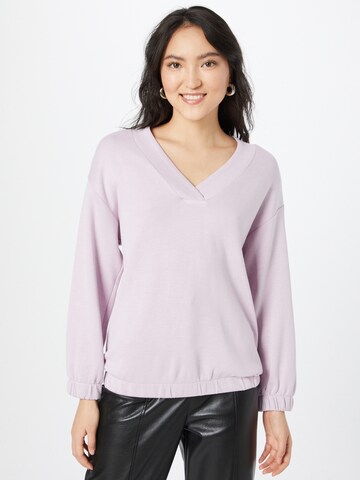 Sweat-shirt TOM TAILOR en violet : devant