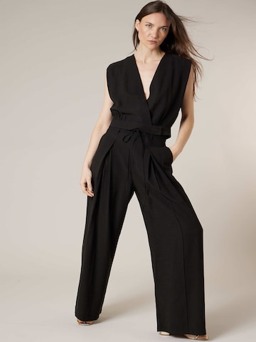 Deeluxe Bandplooibroek 'Valenza' in Zwart