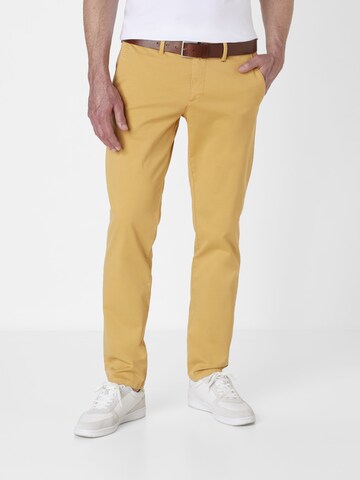 REDPOINT Slimfit Chinohose in Gelb: Vorderseite