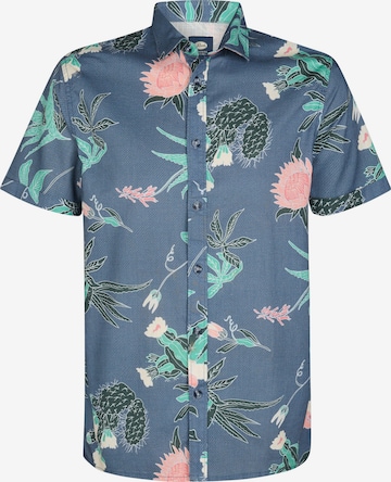 Petrol Industries Overhemd in Blauw: voorkant