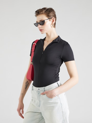 Trendyol Shirt body in Zwart: voorkant