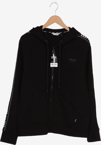 DKNY Sweatshirt & Zip-Up Hoodie in M in Black: front