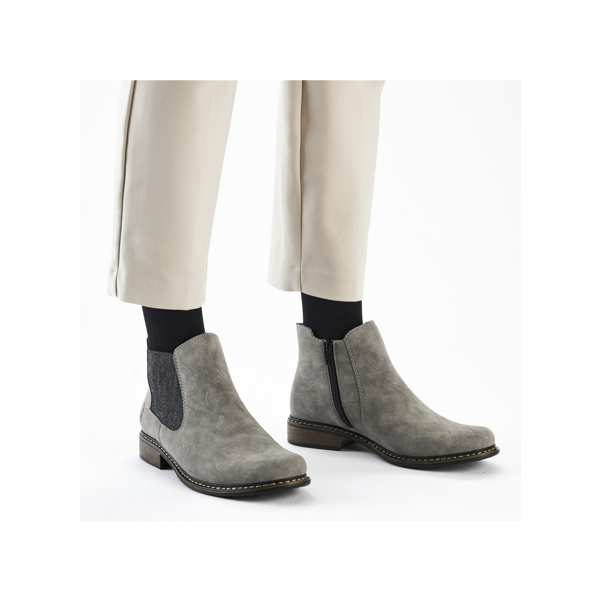 Chelsea Boots Rieker en gris