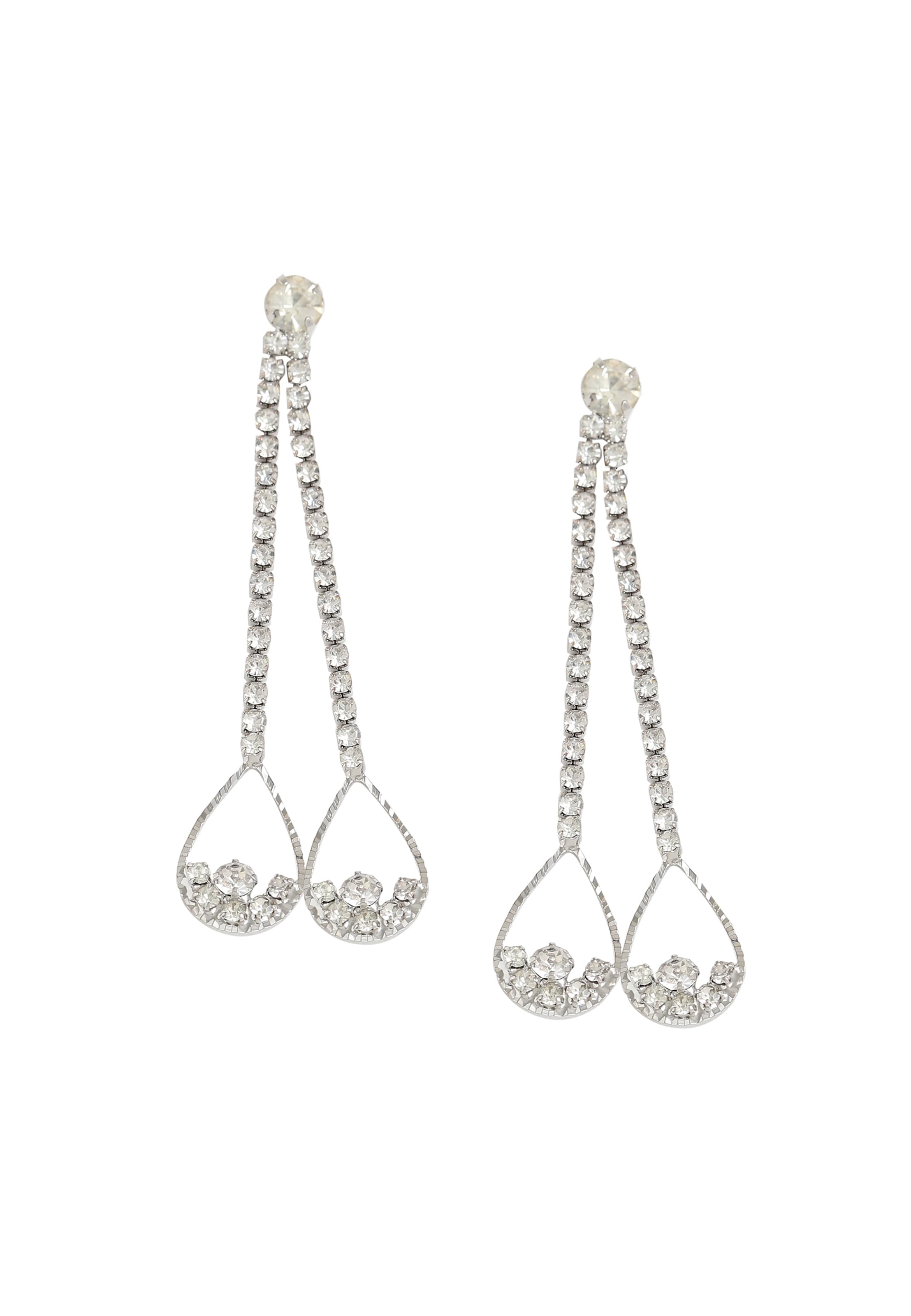 Boucles d'oreilles 'Gweneth' SOHI en argent : devant