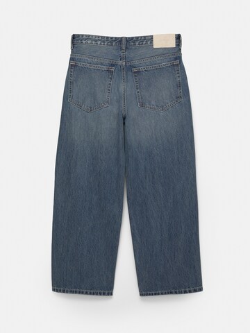 Pull&Bear Vrečasti Kavbojke | modra barva