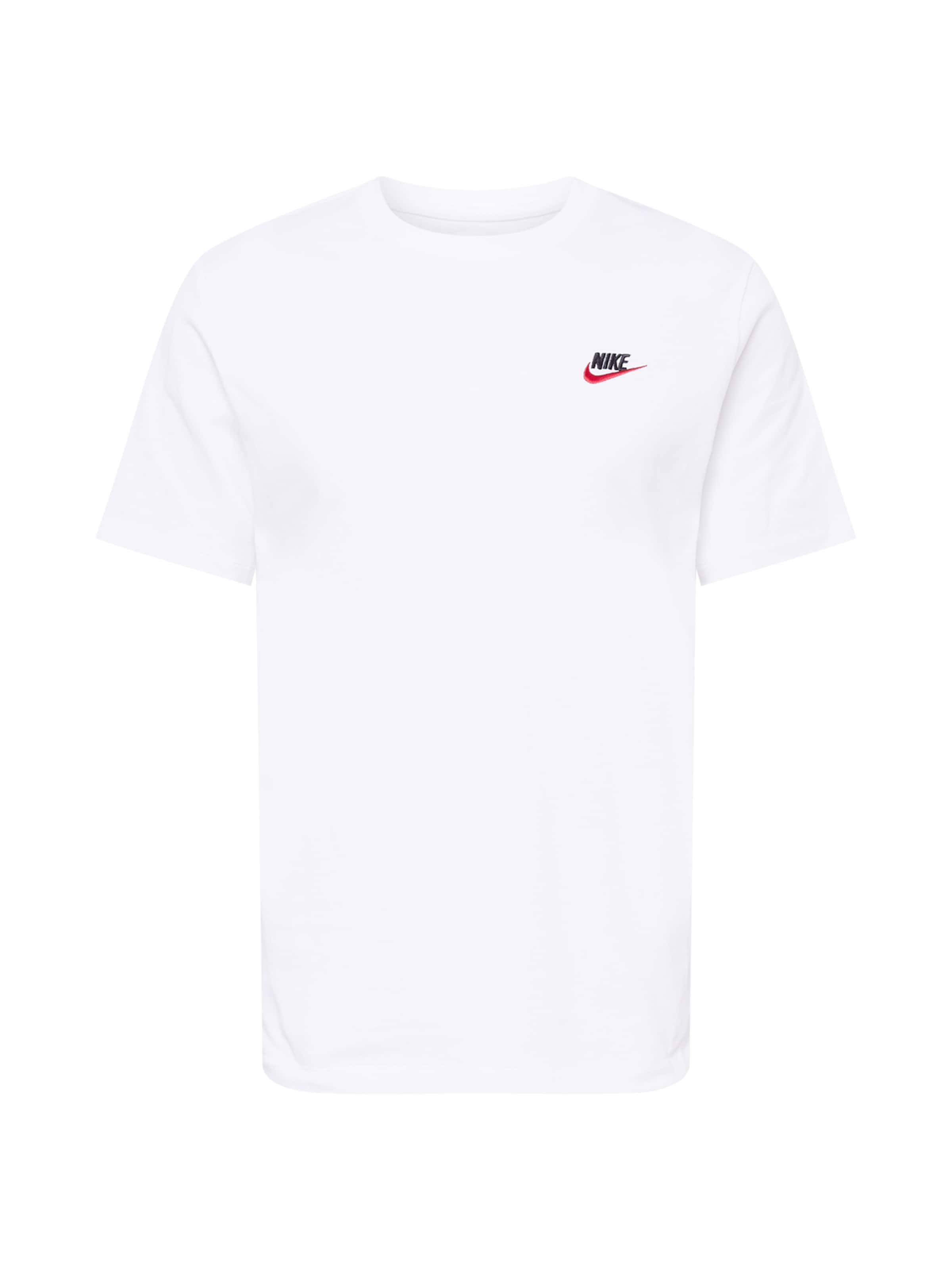 balta Nike Sportswear Standartinis modelis Marškinėliai 'Club': priekis