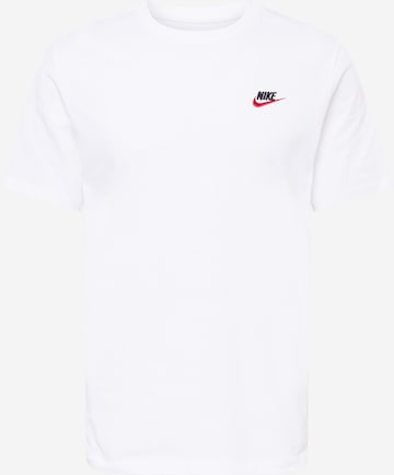 Nike Sportswear Tričko 'Club' – bílá: přední strana