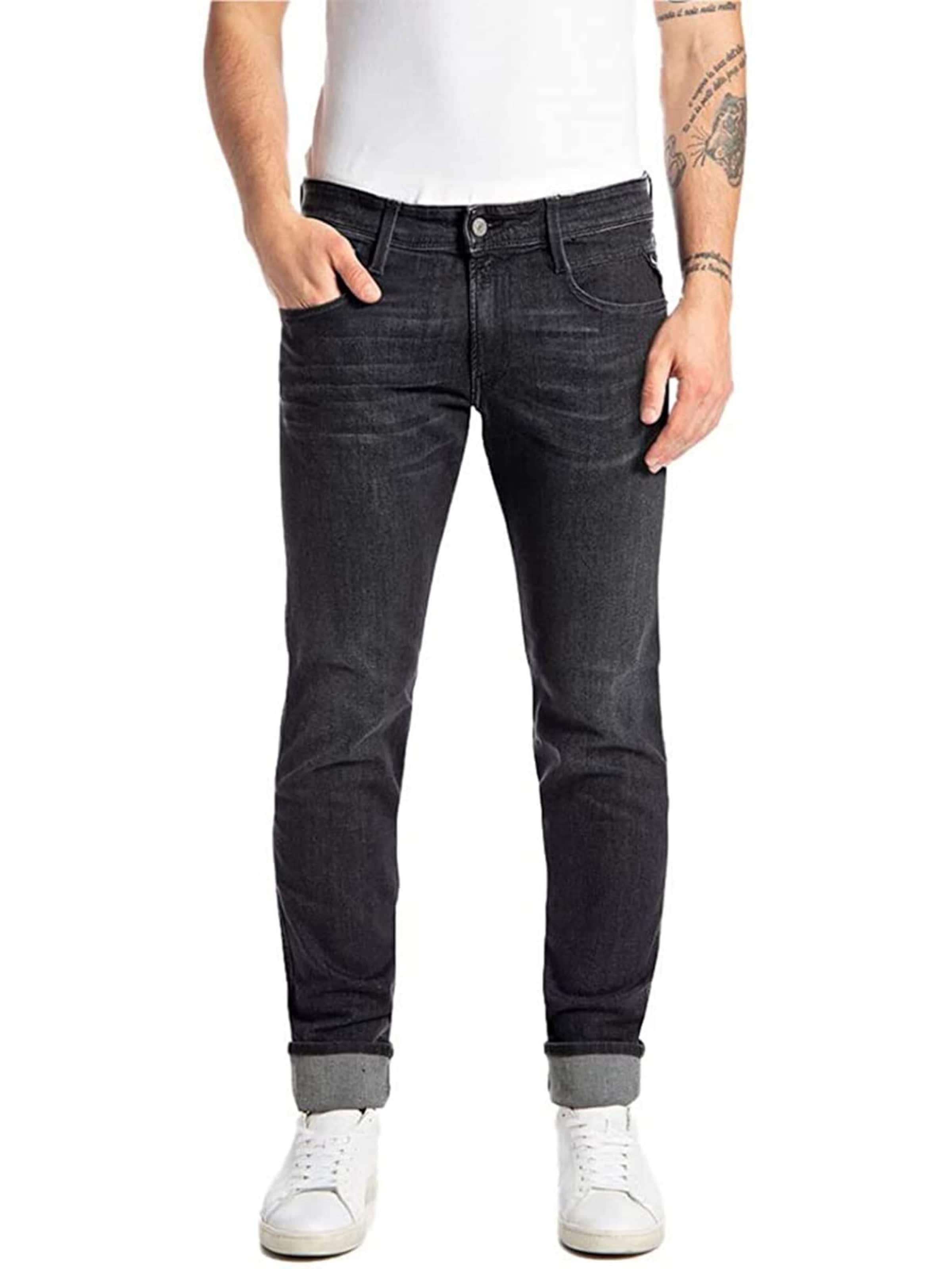 REPLAY Regular Jeans 'Anbass' in Grey: front
