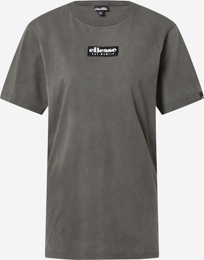 ELLESSE T-Shirt 'Stampato' in basaltgrau / schwarz / weiß, Produktansicht