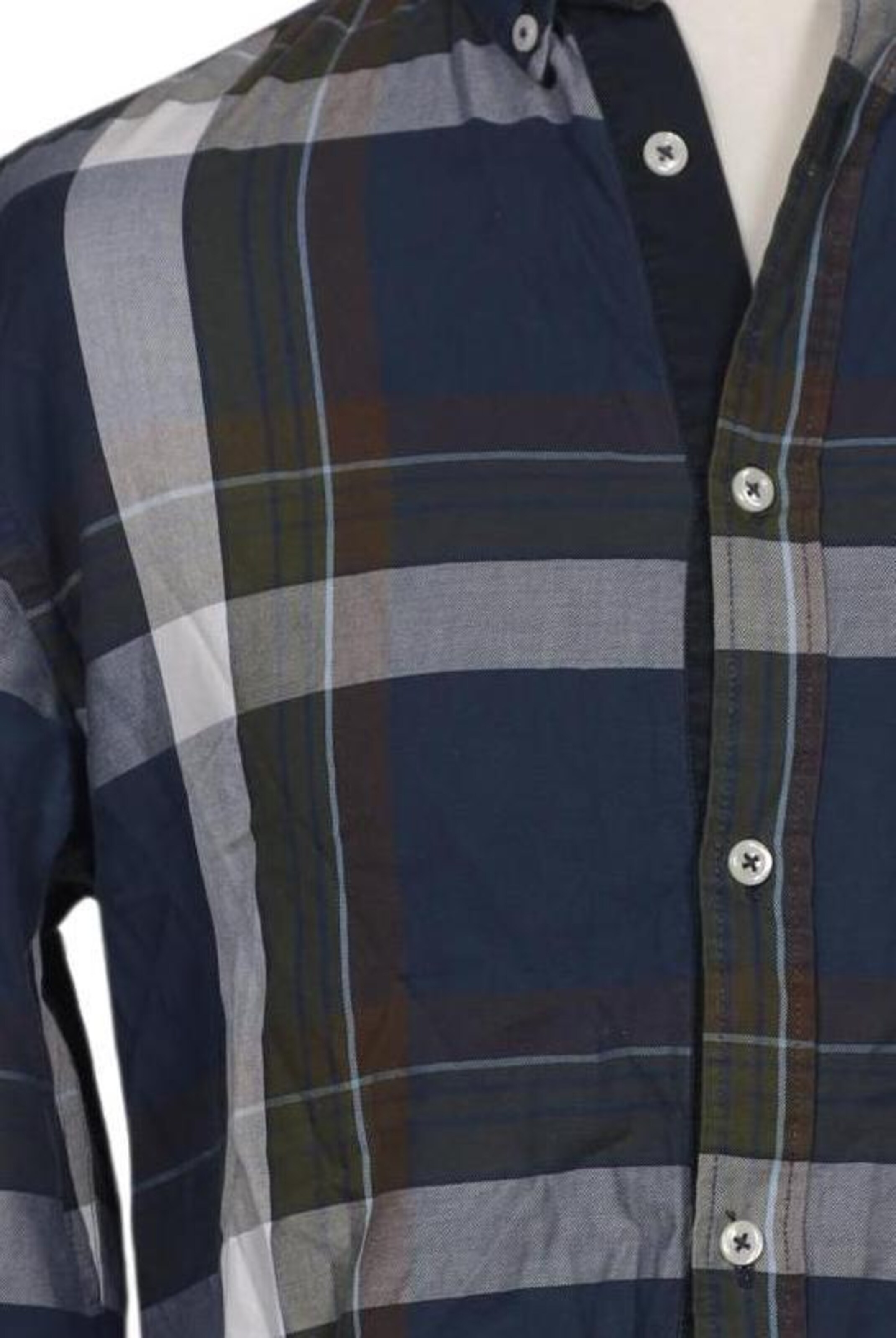 JACK & JONES Button Up Shirt in M in Blue