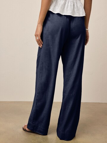 Wide Leg Pantalon Next en bleu