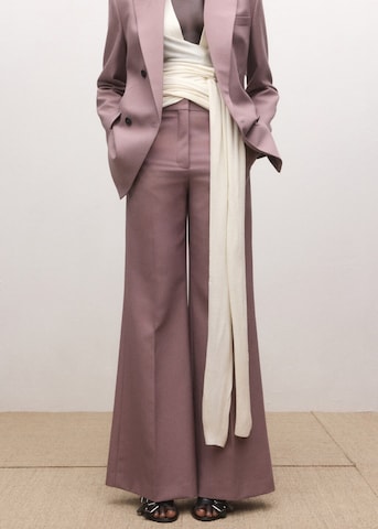 MANGO Flared Pants 'Bangkok' in Pink: front