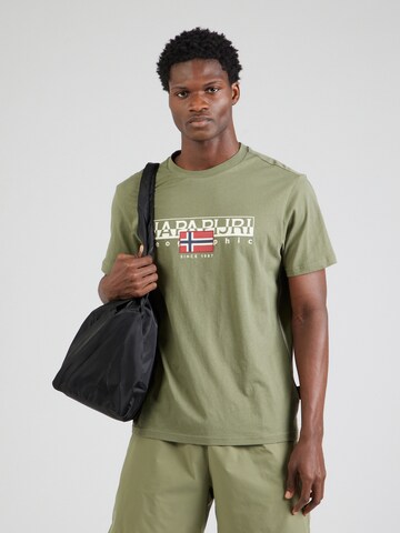 NAPAPIJRI - Camiseta 'S-AYLMER' en verde: frente