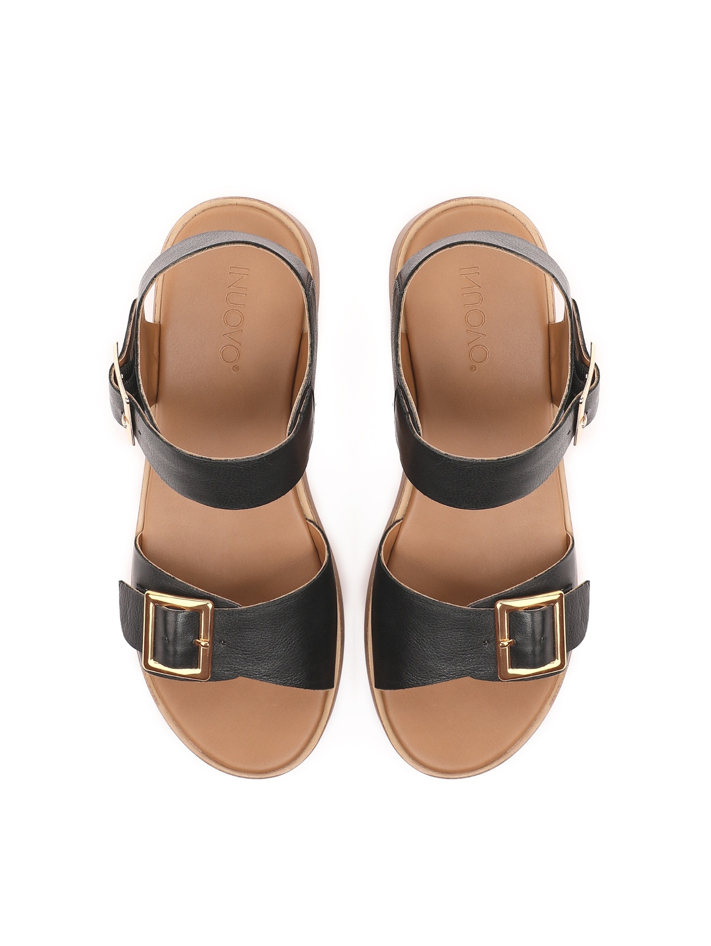 INUOVO Strap sandal in Black