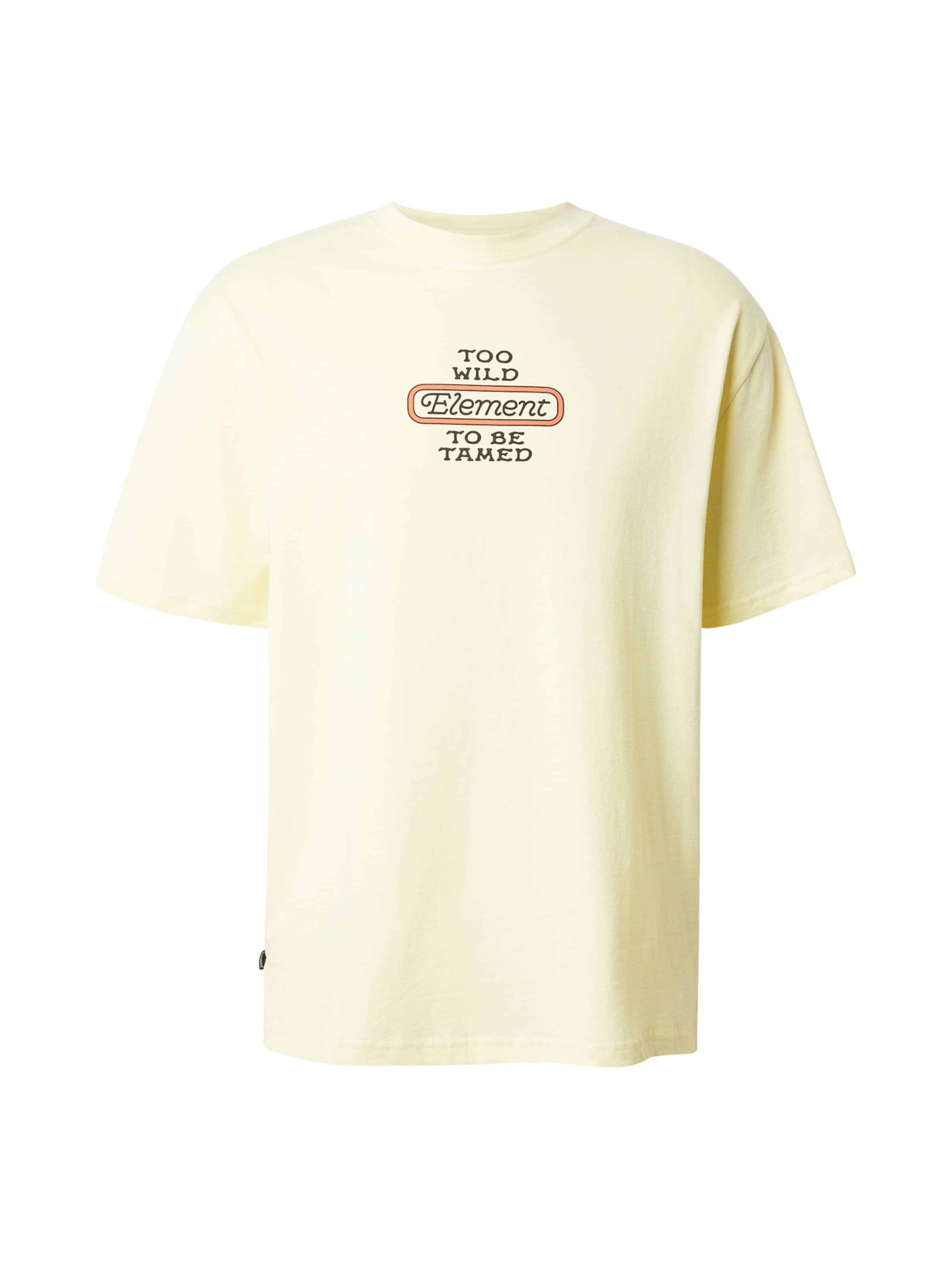 ELEMENT Póló 'TOO WILD' - sárga: elől