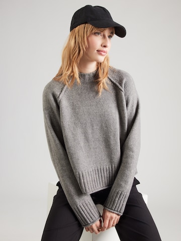 PIECES Пуловер 'PCJIMMA' в сиво: отпред
