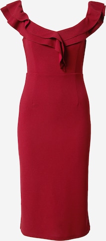 Abito da cocktail di Skirt & Stiletto in rosso: frontale