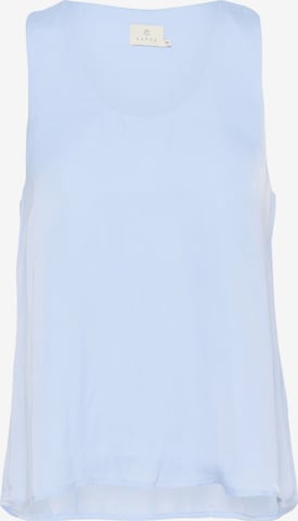 Haut 'Allie' Kaffe en bleu : devant