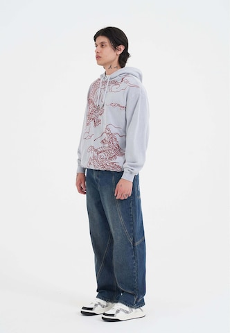 Ed Hardy Sweatshirt 'Battle Dragon' in Grau