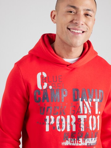 CAMP DAVID Sweatshirt in Rood