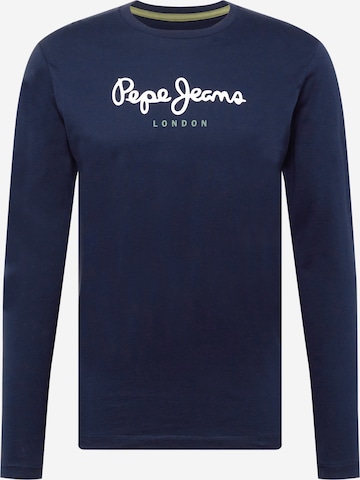 Pepe Jeans Tričko 'Eggo' – modrá: přední strana