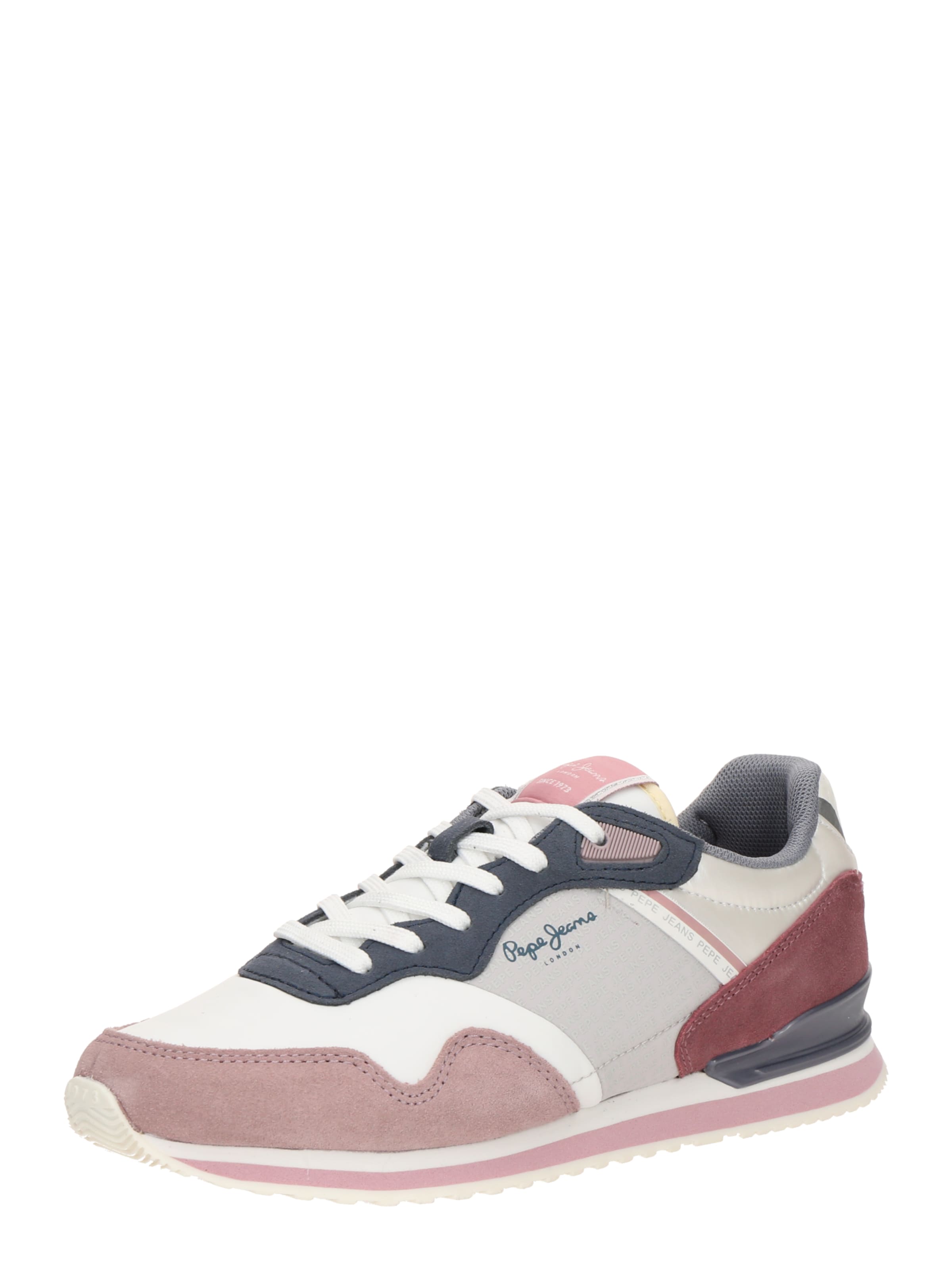 Sneaker bassa 'London' di Pepe Jeans in rosa: frontale