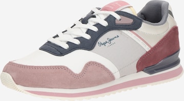 Baskets basses 'London' Pepe Jeans en rose : devant