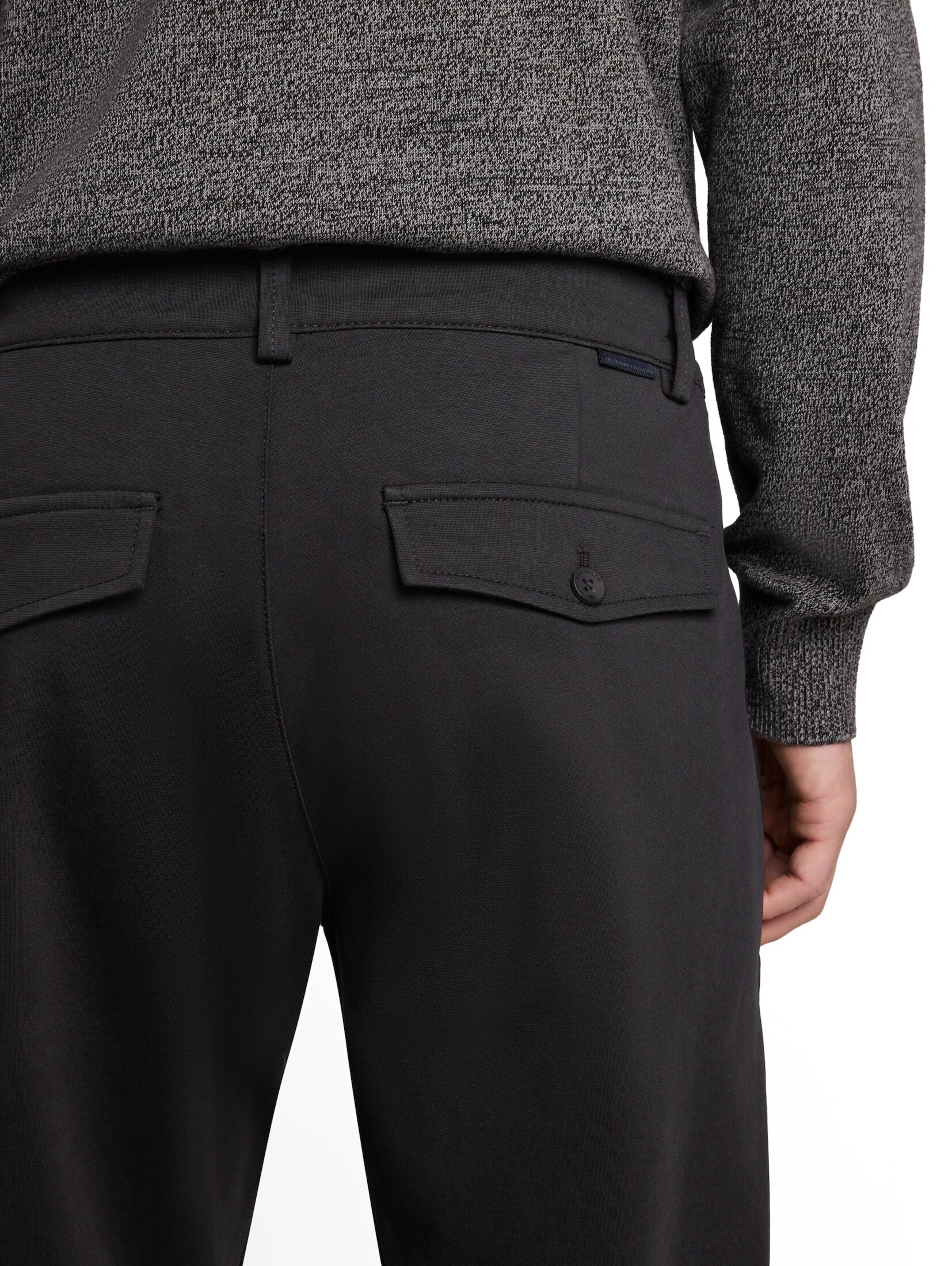 TOM TAILOR Regular Chino Pants 'Rupert' in Black