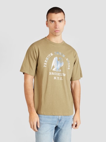 JACK & JONES T-Shirt 'LUKE' in Grün: predná strana