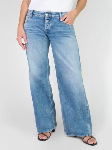 Wide Leg Jean 'Lauryn' Le Temps Des Cerises en bleu : devant
