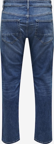 Regular Jeans 'Weft' de la Only & Sons pe albastru
