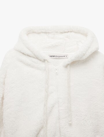 Koton Fleece Jacket in Beige