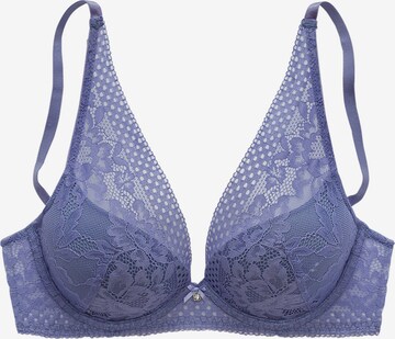 VIVANCE Triangle Bra in Blue: front