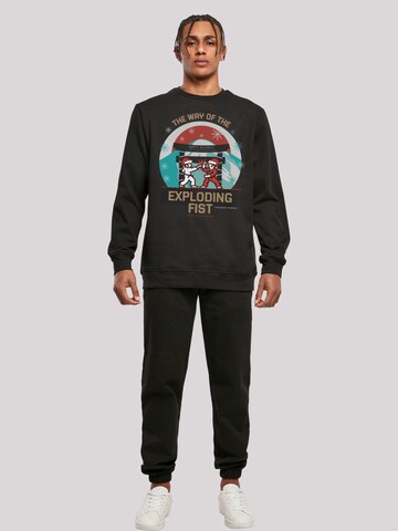 F4NT4STIC Sweatshirt 'Retro Gaming Way of the Exploding Fist Christmas Design' in Black