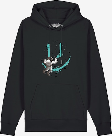 Sweat-shirt 'Graffiti Astronaut' Watapparel en noir : devant