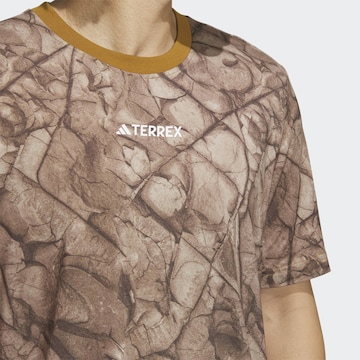 ADIDAS TERREX Performance Shirt 'National Geographic' in Brown