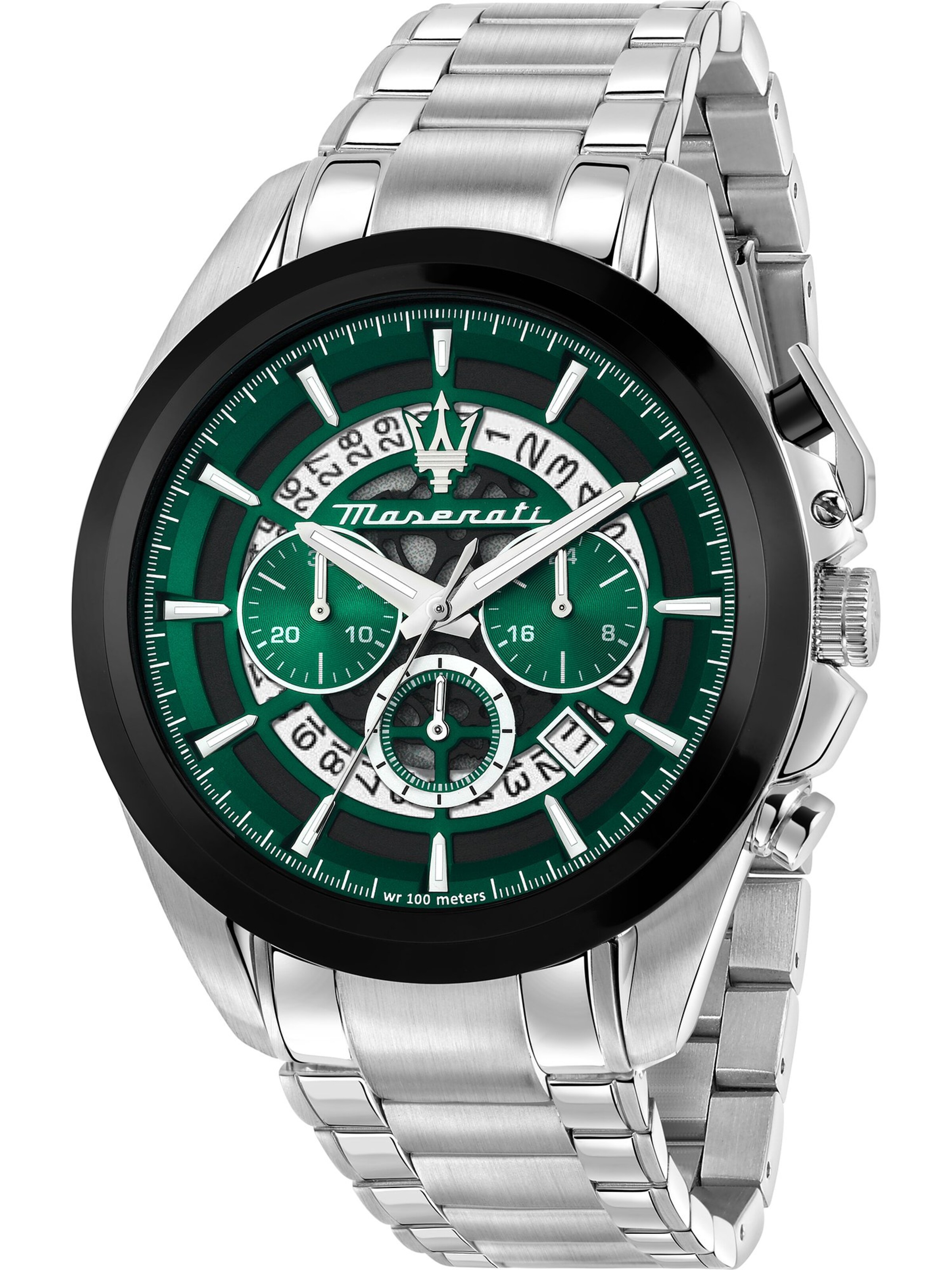 Maserati Analog Watch in Green: front