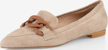 Marc Cain Classic Flats in Beige: front