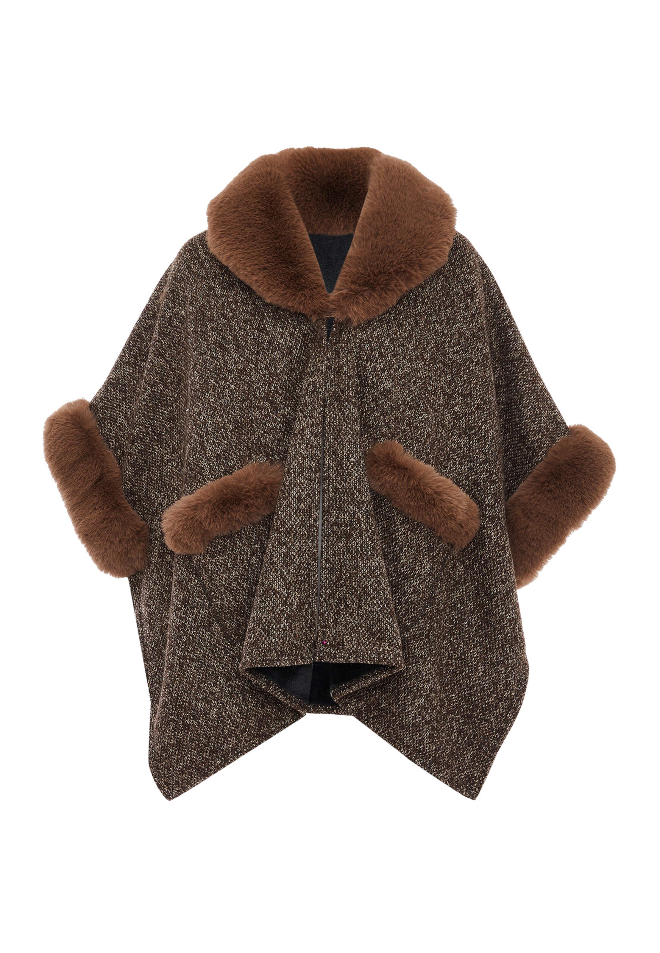 FRAULLY - Capa em castanho: frente