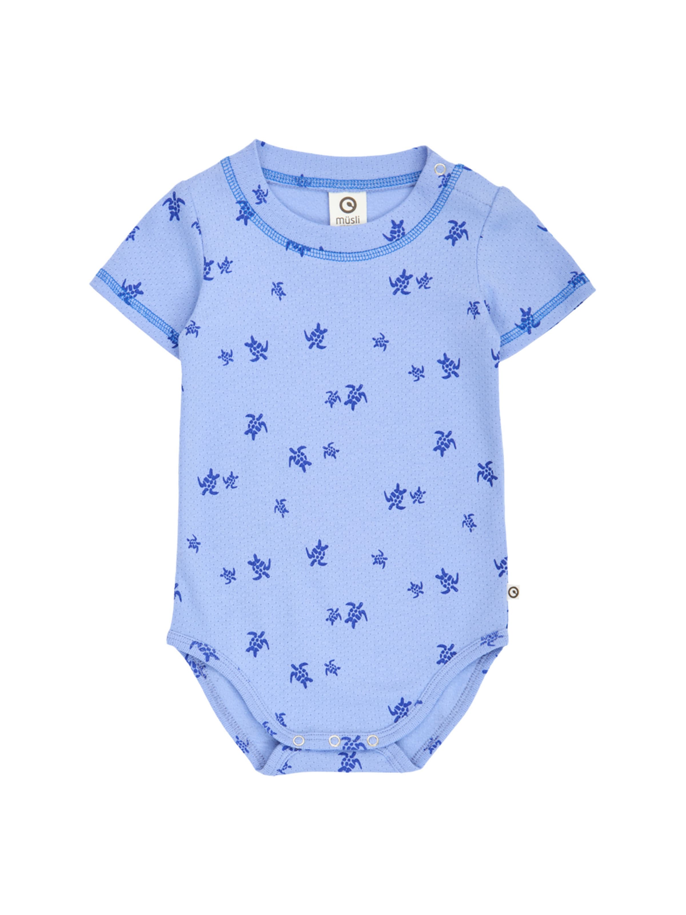 Müsli by GREEN COTTON - Pijama entero/body en azul: frente