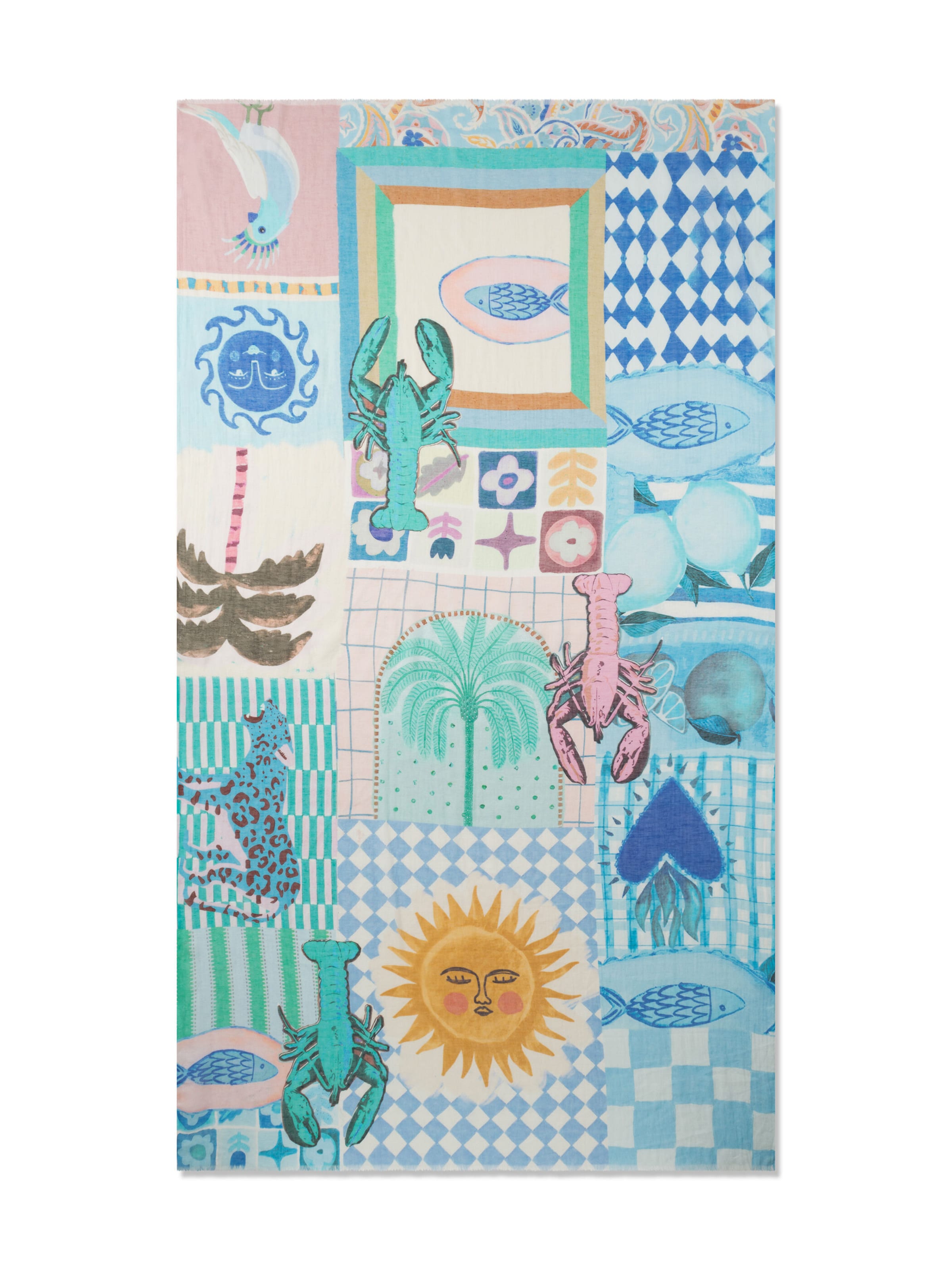 Écharpe CODELLO en bleu