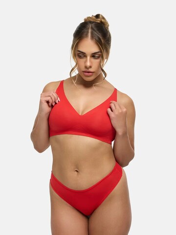 Push-up Reggiseno 'Comfort Push-Up BH' di cfab (formerly creamy fabrics) in rosso: frontale