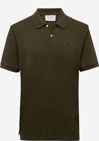SCOTCH & SODA T-shirt 'Essentials' i grön: framsida