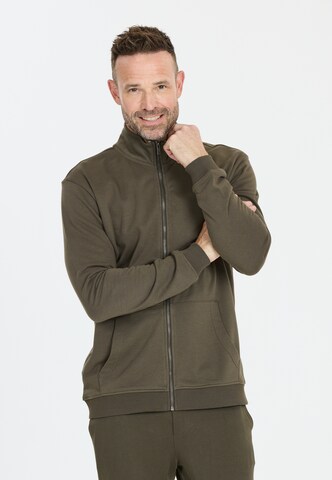 NOU Zip-Up Hoodie 'Maynard' in Black: front