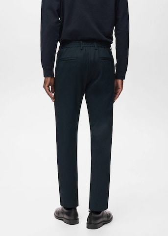 MANGO MAN Slim fit Pants 'Polen' in Blue